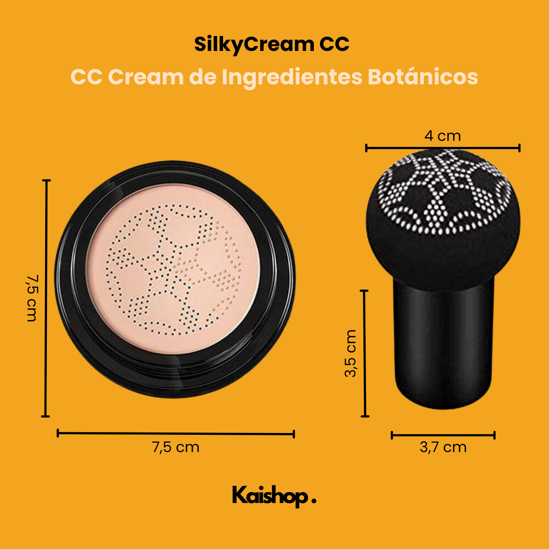 Base de maquillaje SilkyCream CC + Brocha de Regalo (1 + 1 GRATIS)
