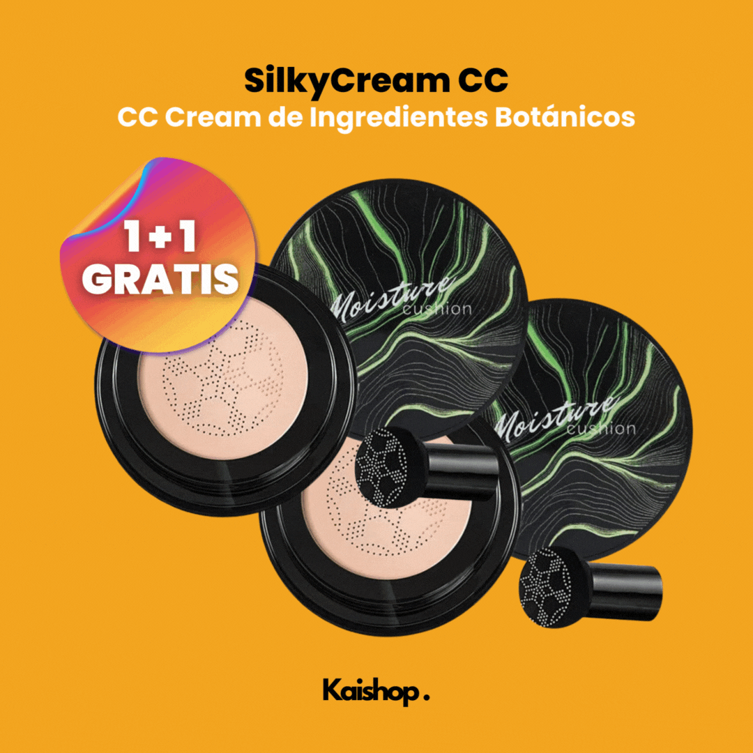 Base de maquillaje SilkyCream CC + Brocha de Regalo (1 + 1 GRATIS)